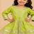 Green bandhej anarkali set