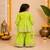 Green bandhej anarkali set