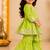 Green bandhej anarkali set