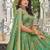 green organza embroidered lehenga choli