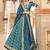 teal blue art silk embroidered lehenga choli