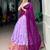 lavender cotton silk plain lehenga choli