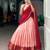 peach cotton silk plain lehenga choli