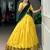yellow cotton silk plain lehenga choli
