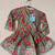 Red green floral anarkali set