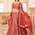 red art silk embroidered lehenga choli
