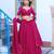 rani pink silk blend plain lehenga choli