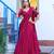 rani pink silk blend plain lehenga choli