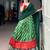 green silk blend printed Traditional lehenga choli
