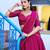 rani pink silk blend plain lehenga choli