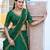 green silk blend plain lehenga choli