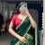 green silk blend printed Traditional lehenga choli