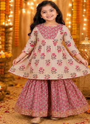 Floral anarkali suit set 1