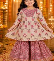 Floral anarkali suit set