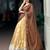beige silk blend plain lehenga choli