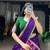 purple silk blend printed Traditional Lehenga Choli Set
