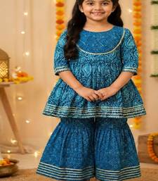 Block print anarkali set