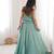 sky blue silk blend plain lehenga choli