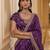 Purple Silk Blend Embroidered Traditional Wedding Lehenga Choli Set
