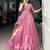 Pink Shimmer Woven Traditional Festive Lehenga Choli Set