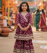 Jaal butta anarkali set