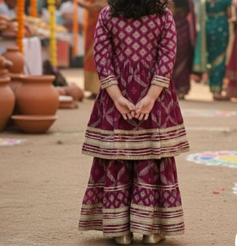 Jaal butta anarkali set
