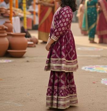 Jaal butta anarkali set 3