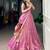 Pink Shimmer Woven Traditional Festive Lehenga Choli Set