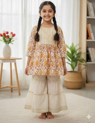 Screen print anarkali suit 1