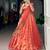 Orange Shimmer Woven Traditional Festive Lehenga Choli Set