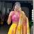 Yellow Georgette Printed Festive Sangeet Lehenga Choli Set