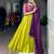 Olive Rayon Plain Traditional Party Wear Lehenga Choli Set