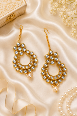 Chandrika Halo Premium Kundan Earrings 2