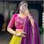 Olive Rayon Plain Traditional Party Wear Lehenga Choli Set