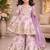 Lavender rose anarkali set