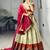 Beige Silk Blend Plain Traditional Wedding Lehenga Choli Set