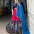 Pink Silk Blend Printed Traditional Sangeet Lehenga Choli Set