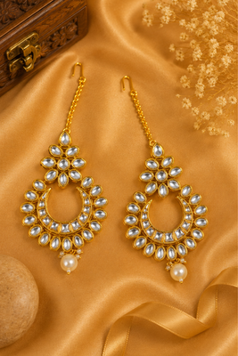 Pushpanjali Premium Kundan Earrings 2