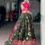 Green Silk Blend Printed Festive Party Wear Lehenga Choli Set
