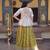 Parrot Green Viscose Embroidered Festive Sangeet Lehenga Choli Set