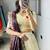 Off-White Silk Blend Woven Traditional Wedding Lehenga Choli Set