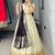 Off-White Silk Blend Woven Traditional Wedding Lehenga Choli Set