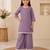 Purple girls palazzo set