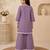 Purple girls palazzo set