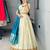 Off-White Silk Blend Woven Festive Sangeet Lehenga Choli Set