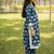 Blue block print palazzo set