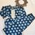 Blue block print palazzo set