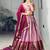 Pink Silk Blend Printed Kalamkari Traditional Sangeet Lehenga Choli Set