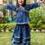 Blue floral palazzo set