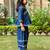 Blue floral palazzo set